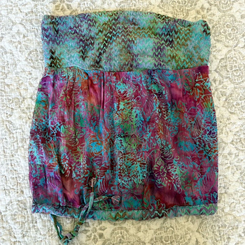 Boho Free People Vibes Stretchy Adjustable Tube Top